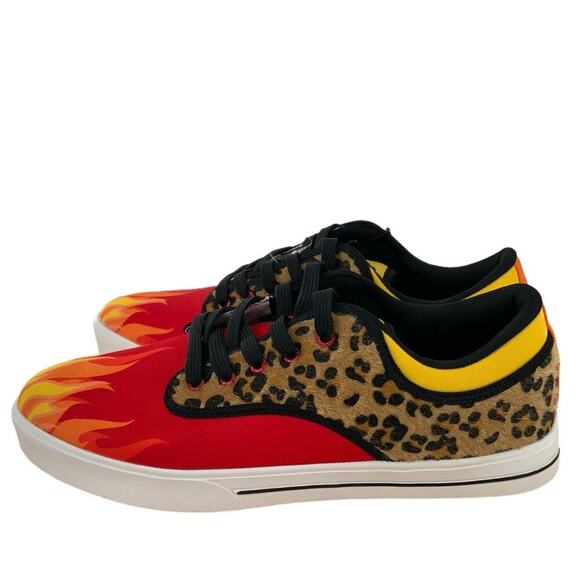 Vlado Spectro 3 Limited Edition Flames Mens Shoes Sz 13 Leopard Print Multicolor - Picture 2 of 13